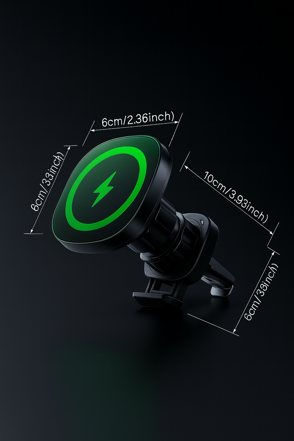 EverydayStand Magnetic Wireless Charging Car Phone Mount